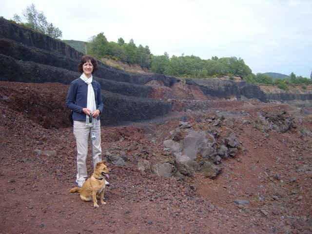Gwen and Julio inside a volcano, in France!
