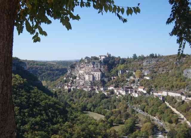 The beautiful medieval village of Rocamadour, in France.
