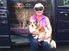 Muriel, Max & Diva, on their journey from Murcia in Spain to Elgin in Scotland.