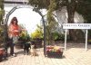 Pat, with Leyla & Juli, at Gretna Green! On their way from Mojacar, Spain to N.Ireland.