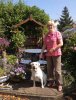 Holly has just arrived in her new home, with Margaret, in Cowbridge, S. Wales, having just travelled all the way from Fuengirola in S.Spain..