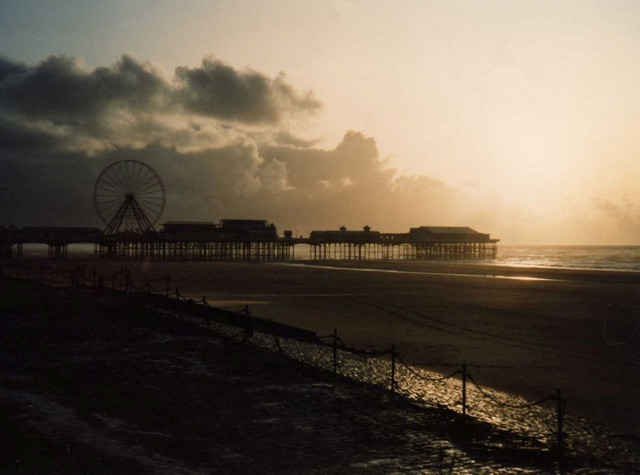 Sunset ... in Blackpool!