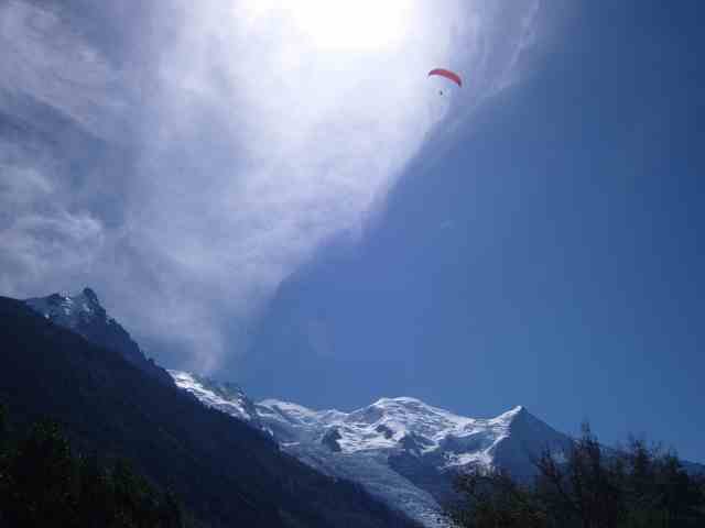 Para-gliding over Mont Blanc (not me though!)
