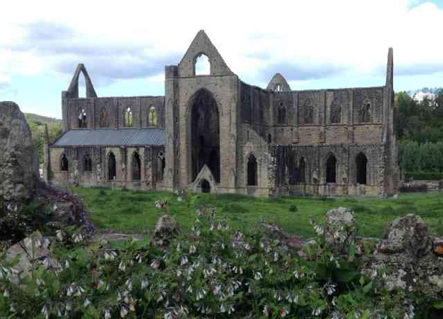 The ruins of Tintern Abbey in Monmouthshire.