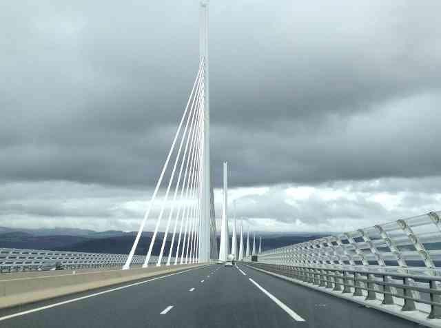 The Millau Viaduct in France.