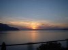 Beautiful sunset over Lake Geneva.