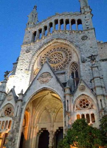 The church in Soller, Mallorca.