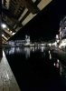 A nocturnal view of the The Chapel Bridge in Lucerne, Switzerland.