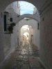 A pretty little street in the old part of Ostuni, S.Italy.