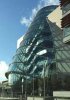 An unusual glass-fronted building in Dublin.