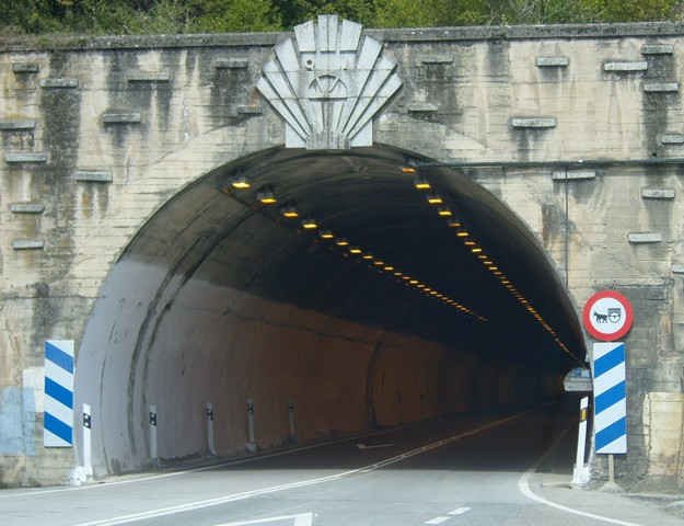 You can enter this tunnel by any means of transport OTHER than a donkey-drawn cart!