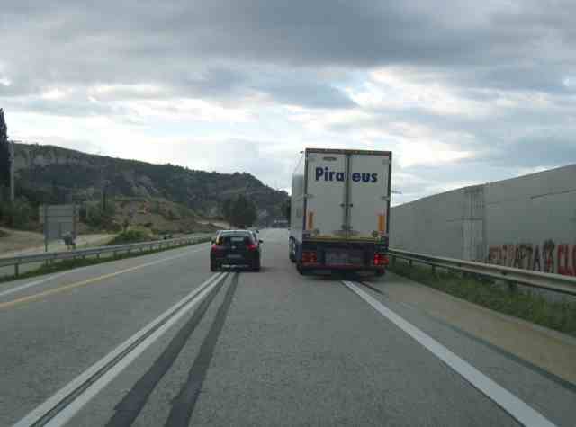 Obviously a different highway code in Greece!